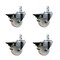 Service Caster 3'' Nylon Wheel Swivel 7/8'' Square Stem Caster Set with Brake, 4PK SCC-SQ20S314-NYS-PLB-78-4 - alternate 1